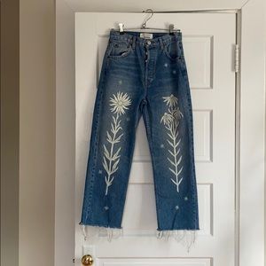 Reformation Jeans Printed by Sister Nettle